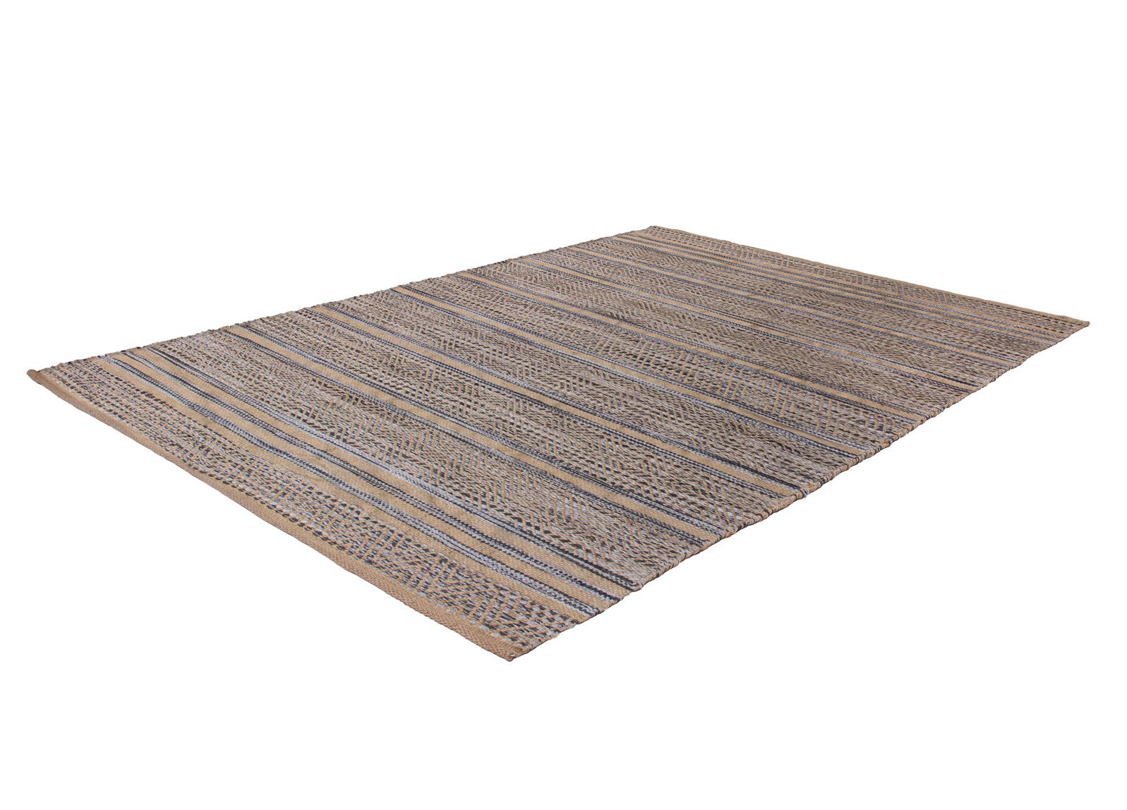 kayoom-sienna-810-handgefertigter-flachflorteppich-aus-baumwolle-und-jute-t-rkis image 2