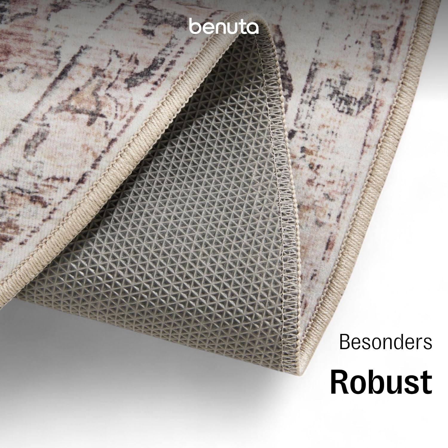 benuta-basic-george-teppich-120-cm-rund-creme-taupe-vintage-waschbar image 3