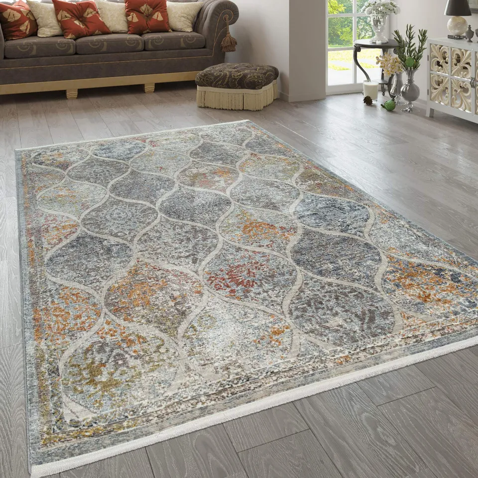 paco-home-vintage-teppich-gr-n-blau-120x170-cm-orientalisch image 1
