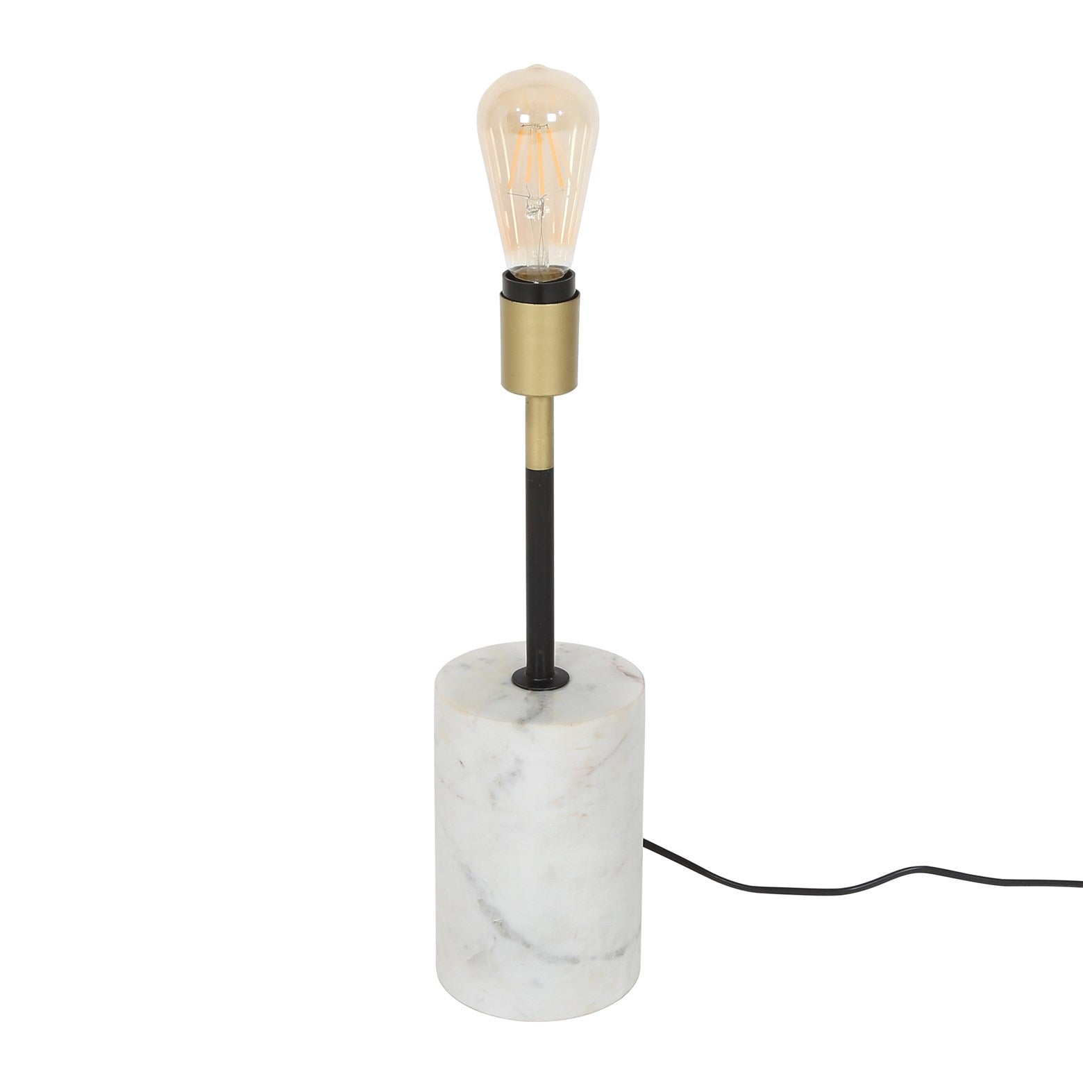 kayoom-caramia-287-bodenleuchte-stehlampe-mit-marmorfu-in-wei-messing-und-schwar image 2