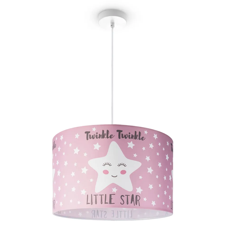 paco-home-pendellampe-kinderzimmer-e27-wolken-sterne-himmel-stoffschirm image 1