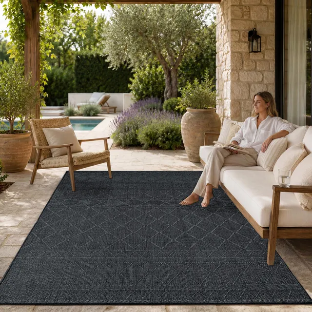 paco-home-aachen-outdoor-teppich-80x150-cm-anthrazit-2-boho image 1