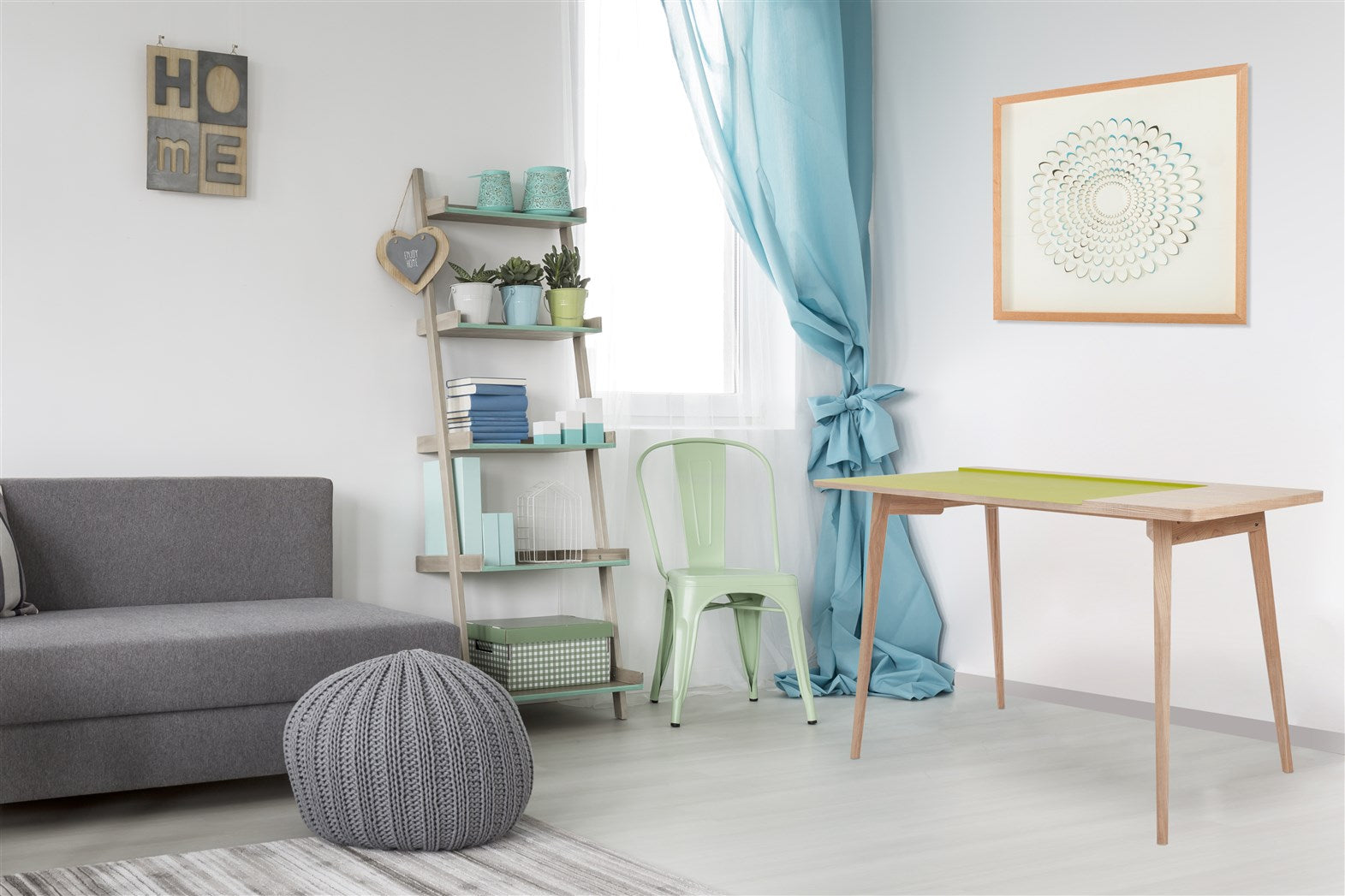 kayoom-schreibtisch-avery-ii-skandinavischer-stil-esche-gr-n-120x60-cm-klare-for image 2
