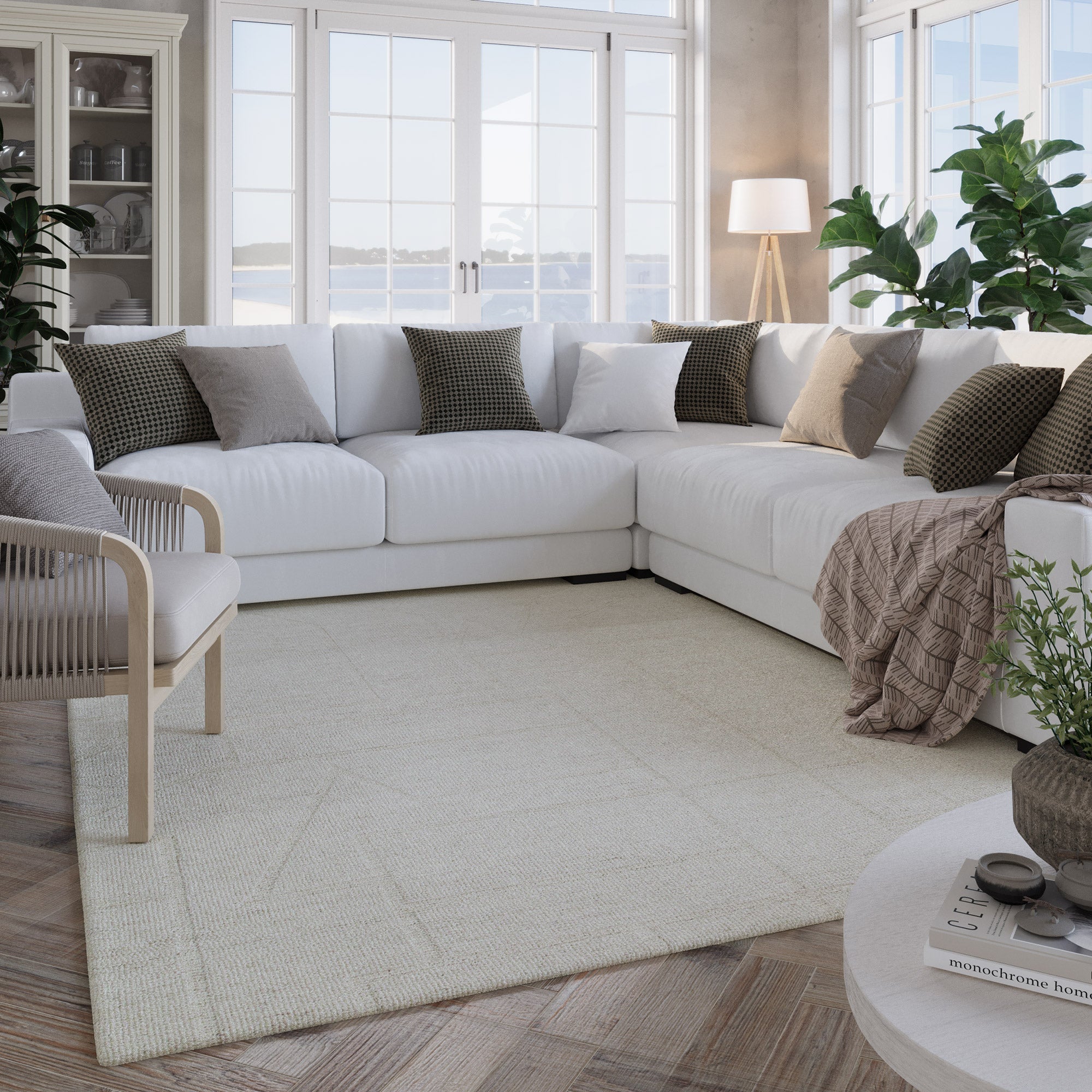 hamptons-by-weconhome-kurzflor-teppich-hamptons-twentyeight-creme-wei-handgetuft image 2