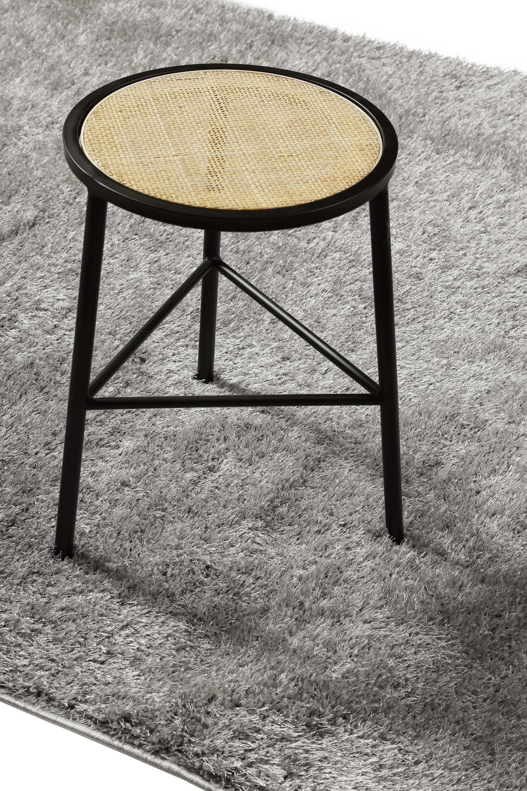 weconhome-fanny-hochflor-teppich-grau-waschbar image 5