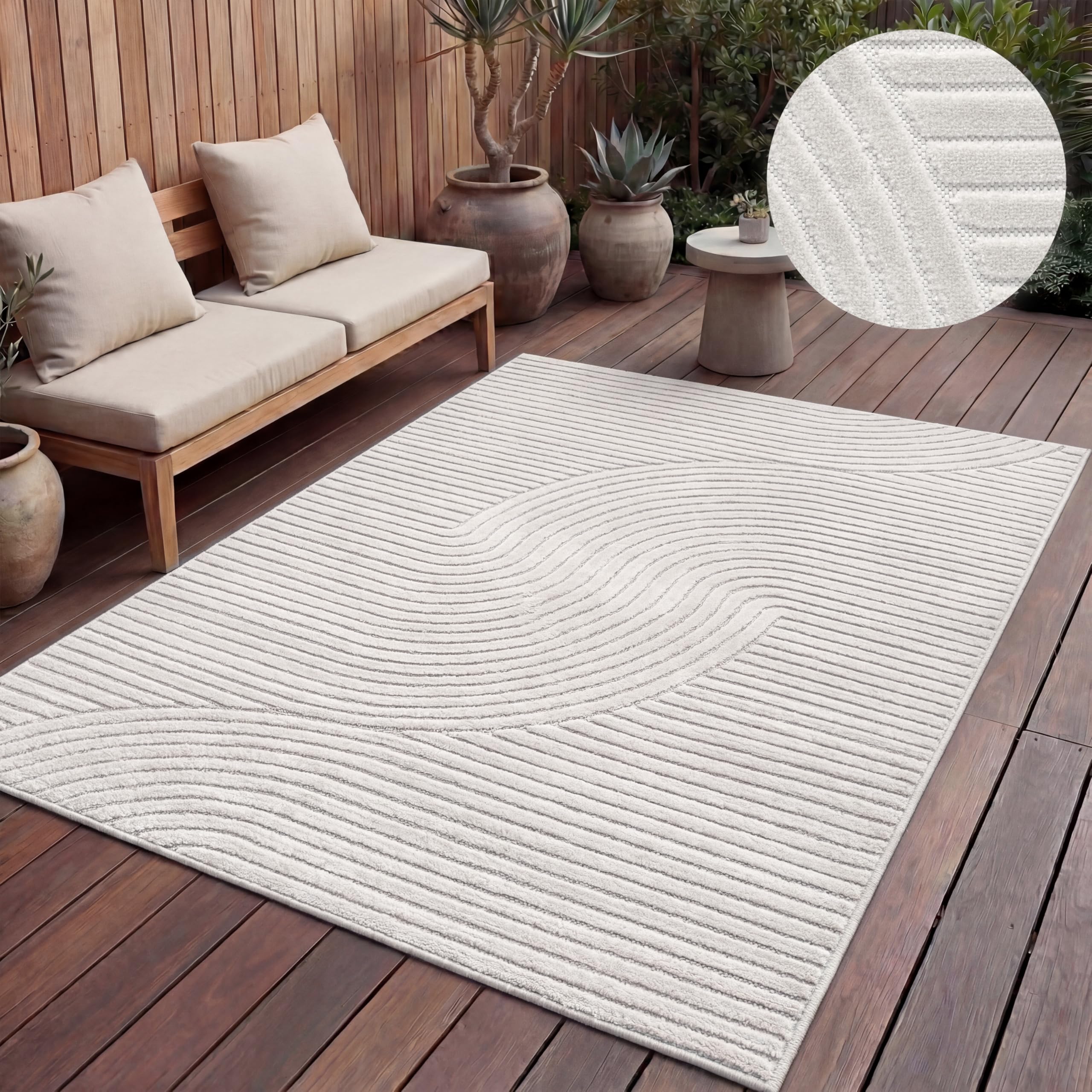 paco-home-outdoor-teppich-wetterfest-3d-boho-200x290-cm-creme-2 image 3