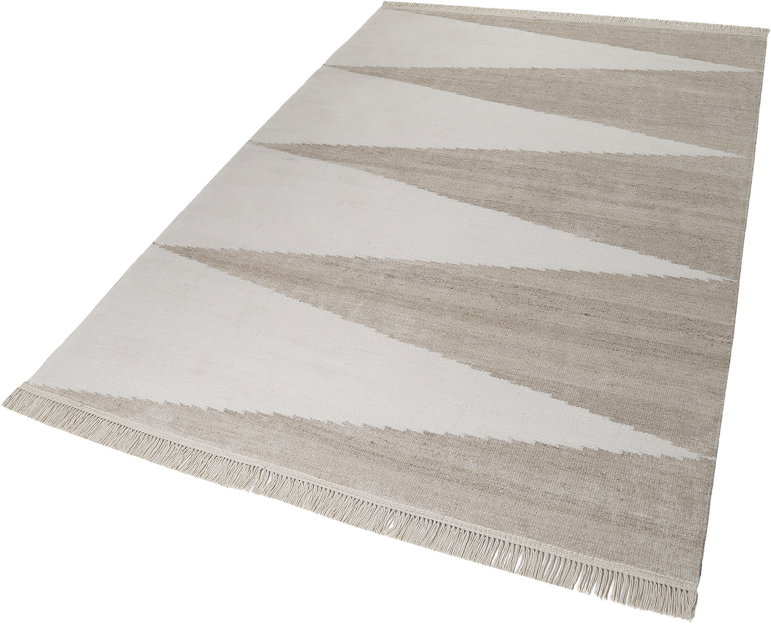 weconhome-kelim-teppich-smart-triangle-sand-beige-handgewebt-naturfaser image 2