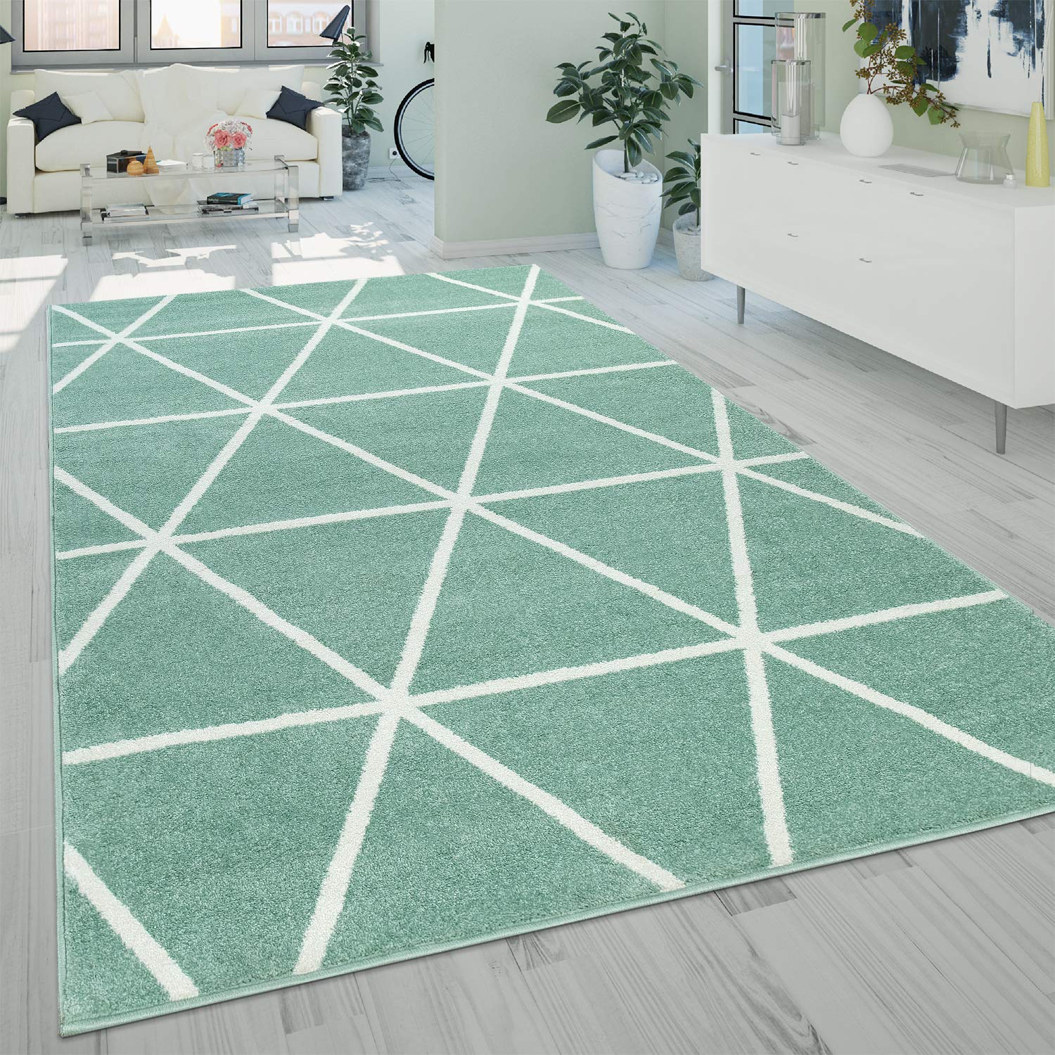 paco-home-wohnzimmer-teppich-skandi-rauten-60x100-cm-grau image 6