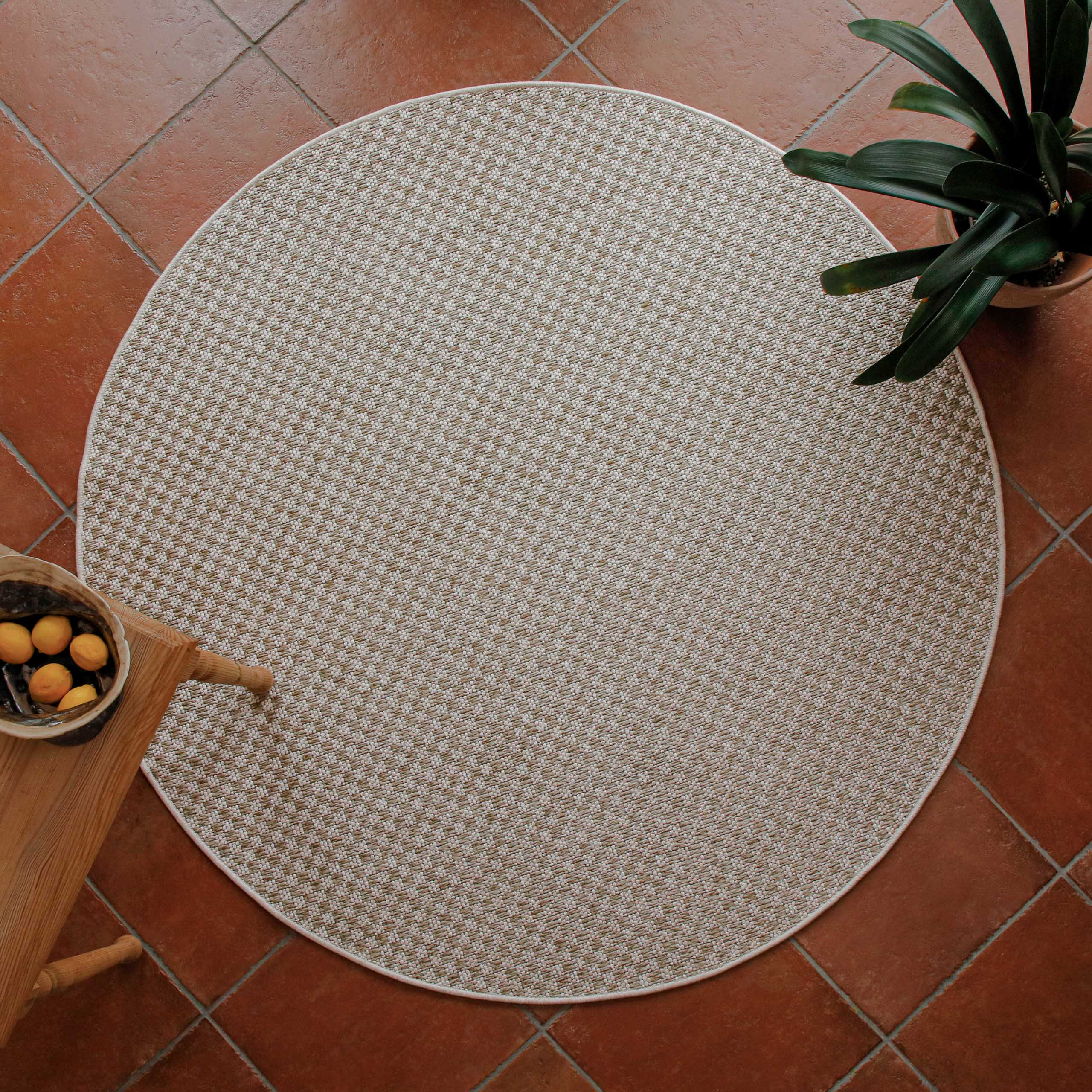 weconhome-in-outdoor-teppich-miami-south-beach-rund-creme-wei image 2