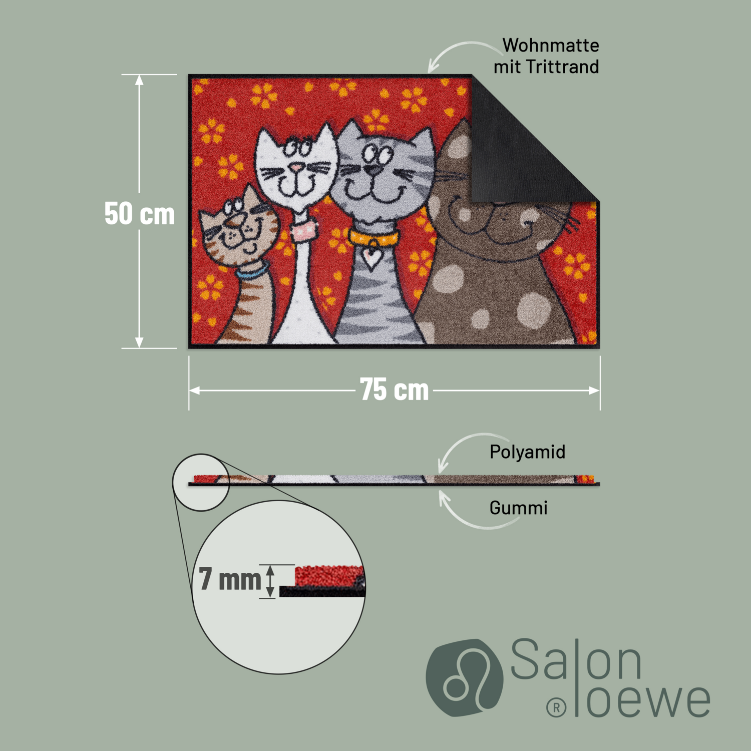 salonloewe-katzenfamilie-eingangsmatte-50-x-75-cm-fu-matte-mit-katzenmotiv-rot-r image 4