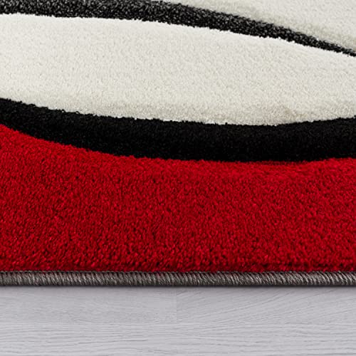 paco-home-designer-teppich-karo-rot-schwarz-120x170-cm image 8