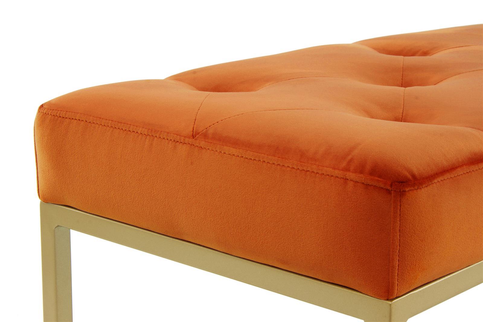 kayoom-cameron-125-sitzbank-eleganter-sitzhocker-in-samtoptik-mit-goldenen-metal image 5