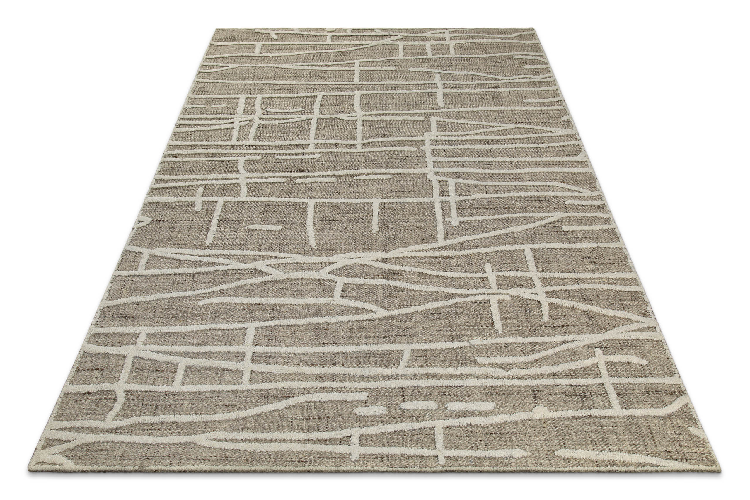 hamptons-by-weconhome-twentyfive-kurzflor-teppich-taupe-meliert image 3