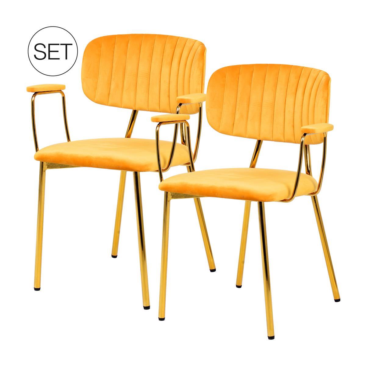 kayoom-giselle-200-2er-set-esszimmerstuhl-samt-pastell image 2