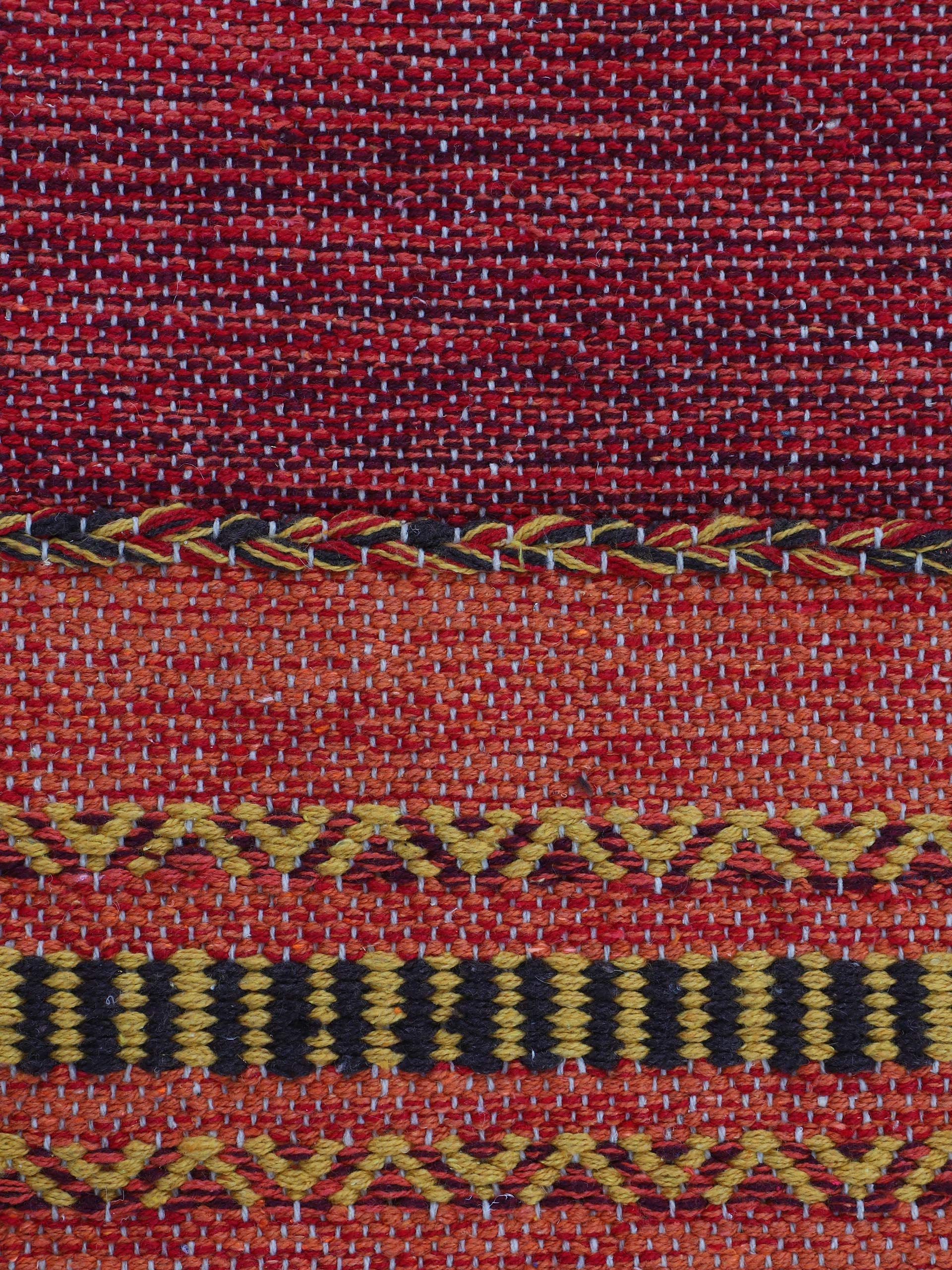 carpetfine-kelim-azizi-l-ufer-baumwolle-rot-80x500-cm image 6