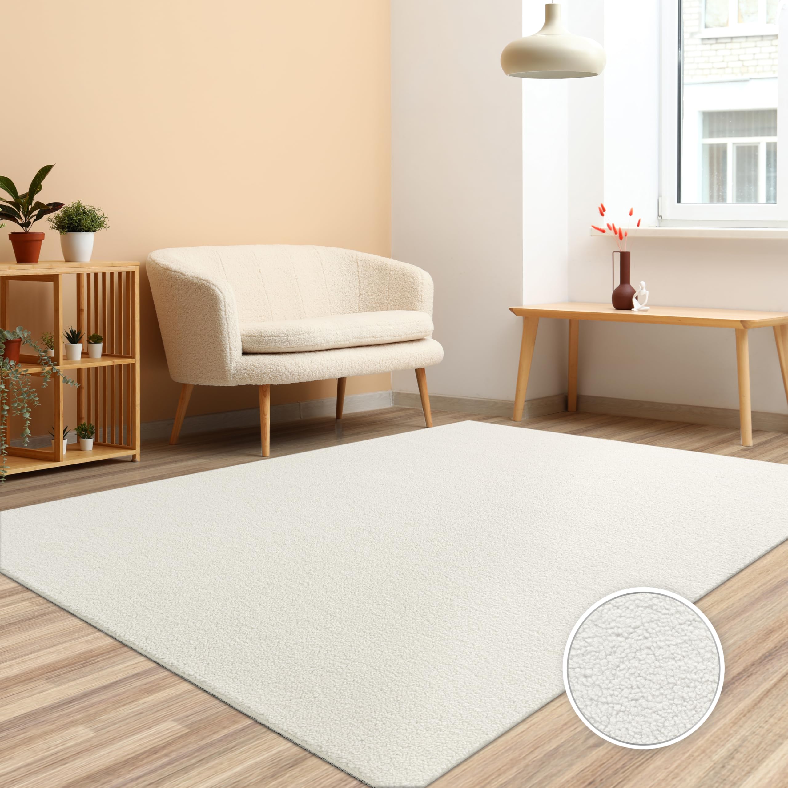 paco-home-teddy-teppich-120x160-cm-creme-hochflor-kunstfell-waschbar image 1