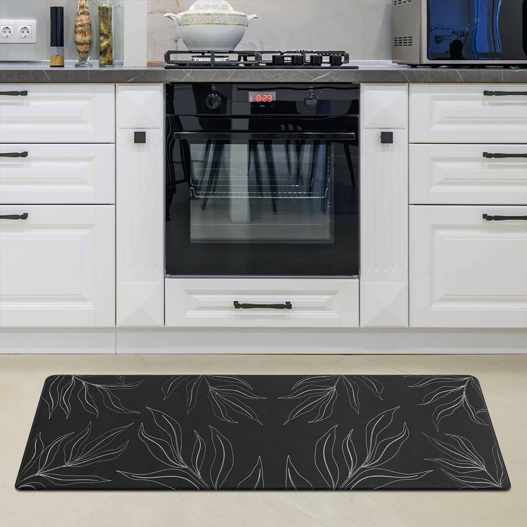 paco-home-k-chenmatte-pvc-rutschfest-schwarz-1-45x120-cm-k-chenl-ufer image 1
