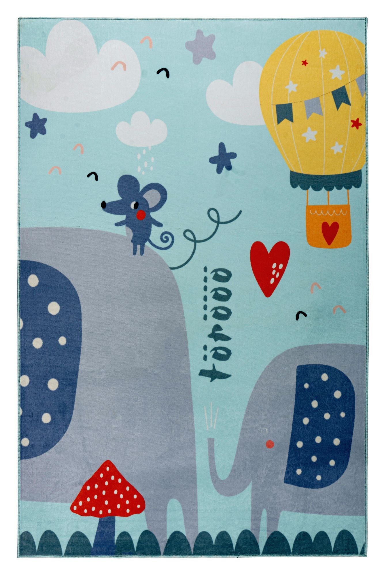 kayoom-wonder-130-kinderzimmerteppich-blau-farbenfrohes-kindermotiv-kurzflor-6-m image 1