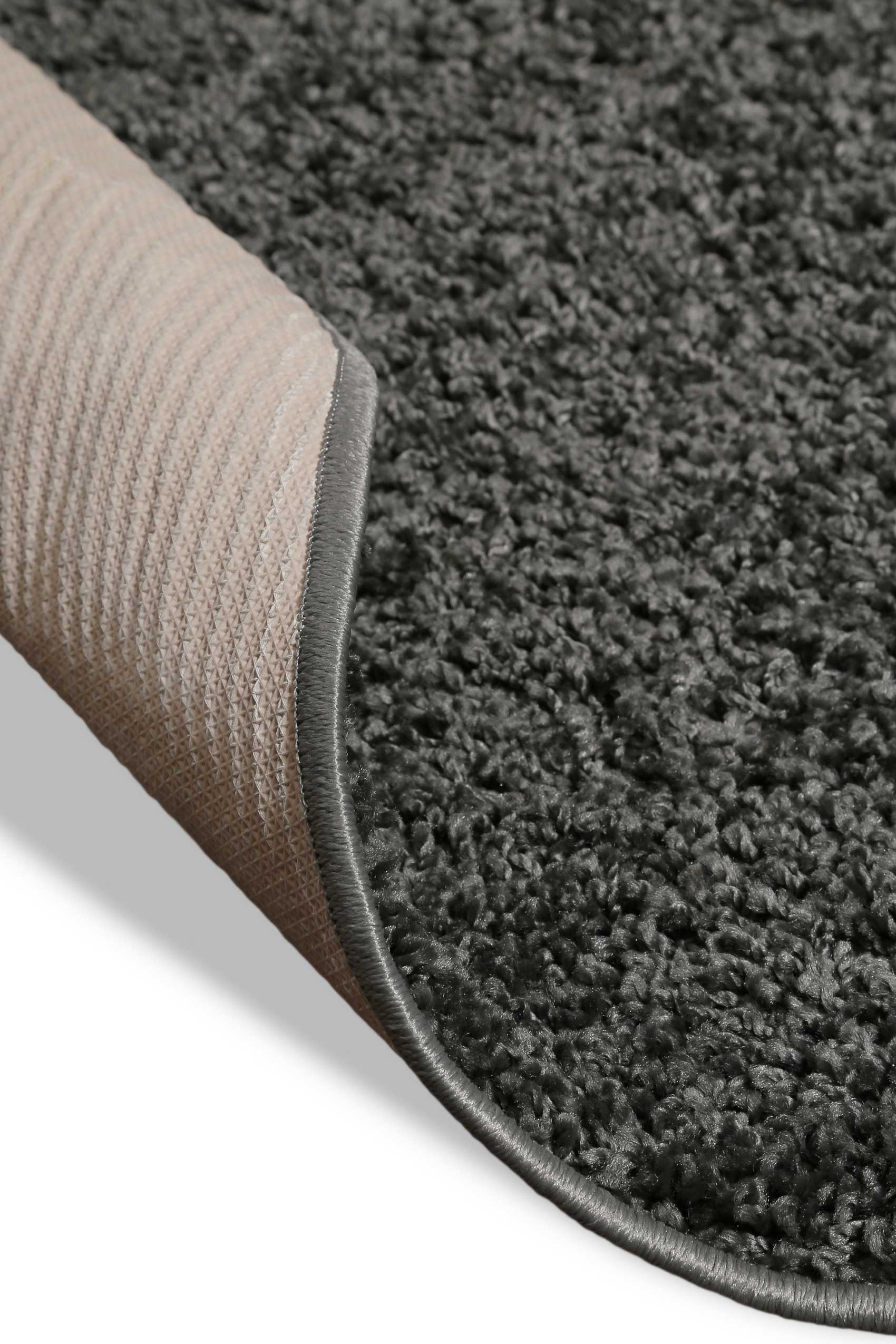 weconhome-basics-greta-hochflor-teppich-rund-anthrazit-waschbar image 5