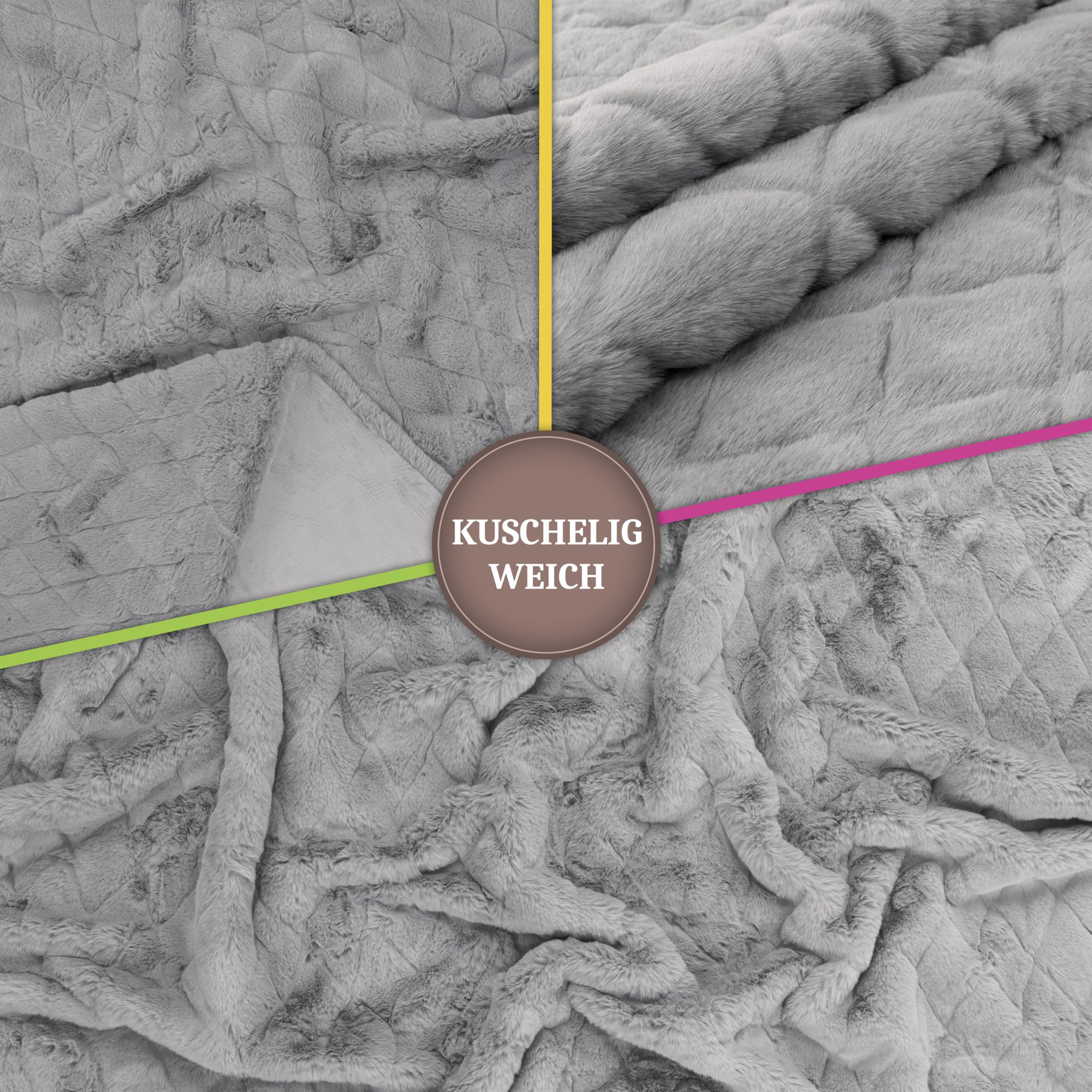 paco-home-kuscheldecke-rautenmuster-150x200cm-grau image 3