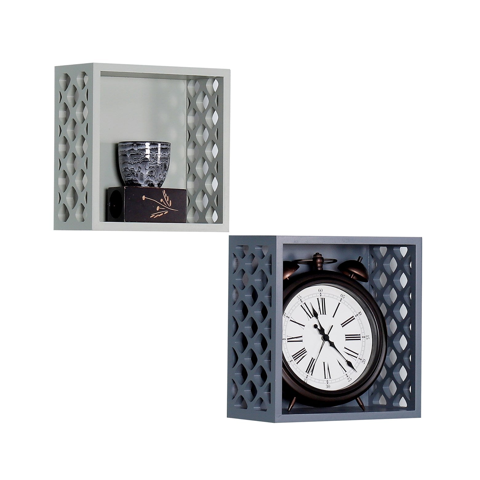 kayoom-wandregal-missouri-210-2er-set-handgeschnitzte-muster-moderne-wandboxen image 3