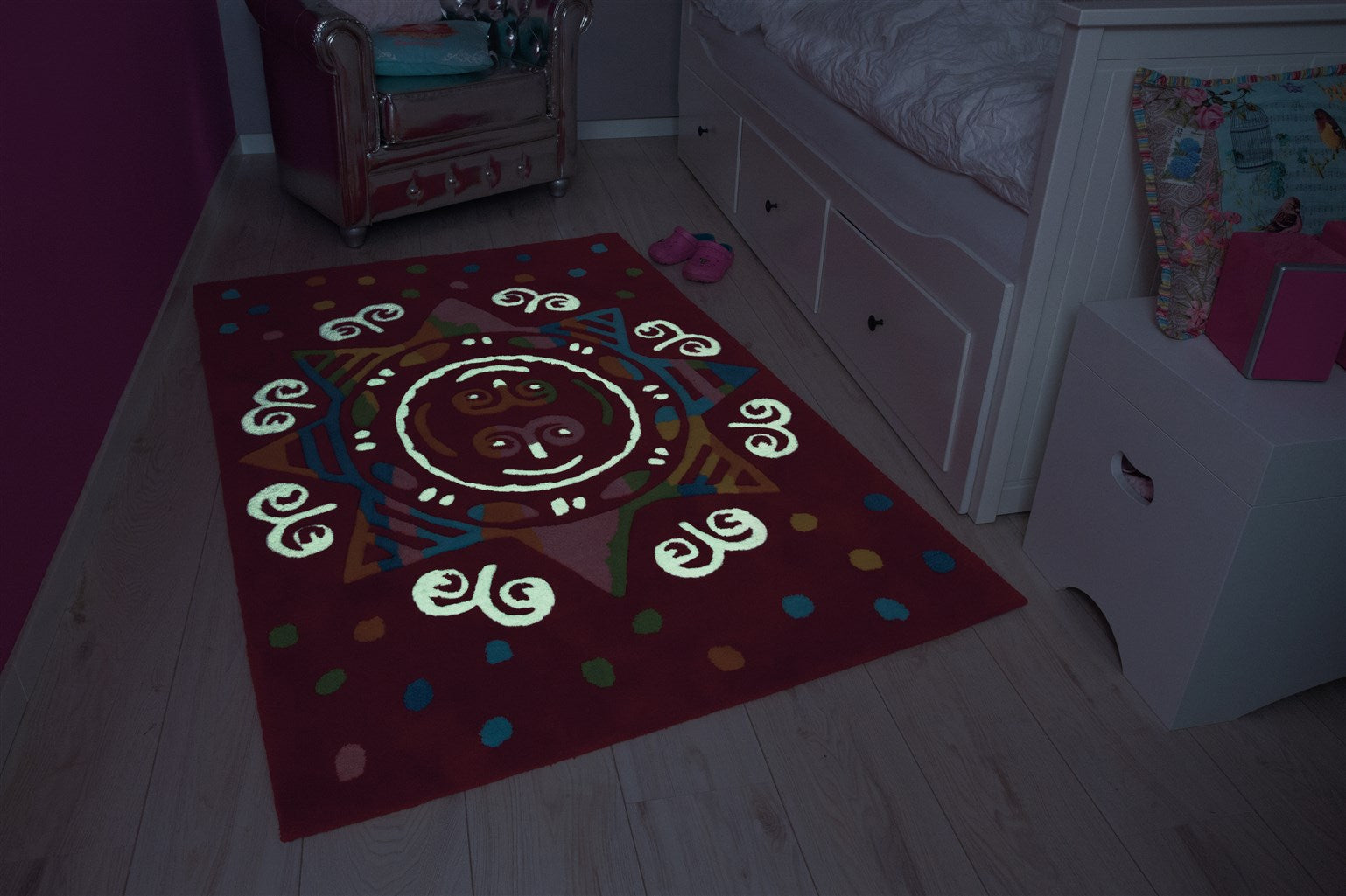 kayoom-spirit-glowy-3145-kinderteppich-mit-leuchtendem-garn image 3