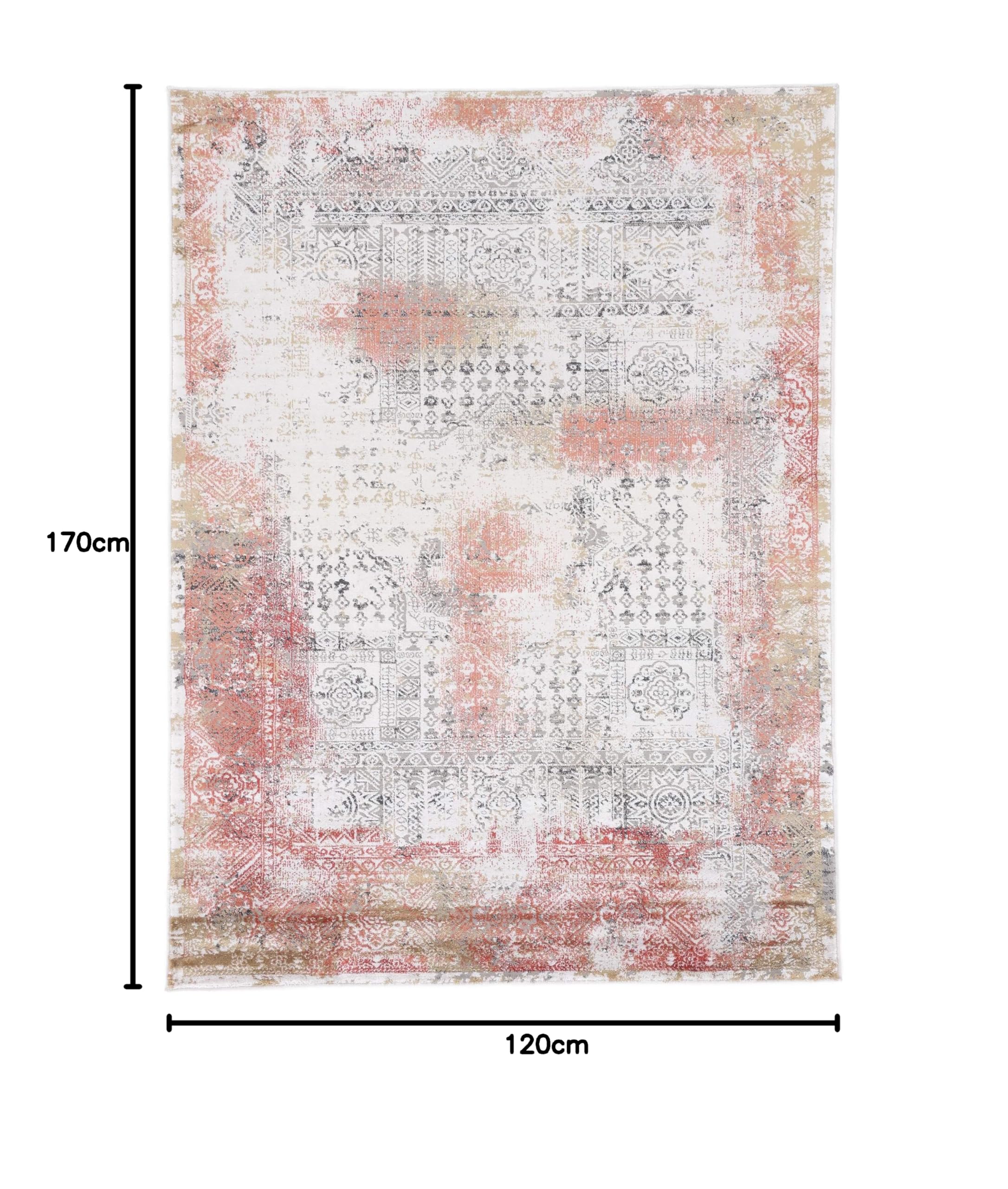 carpetfine-vintage-teppich-lyia-orange-120x170-cm image 2