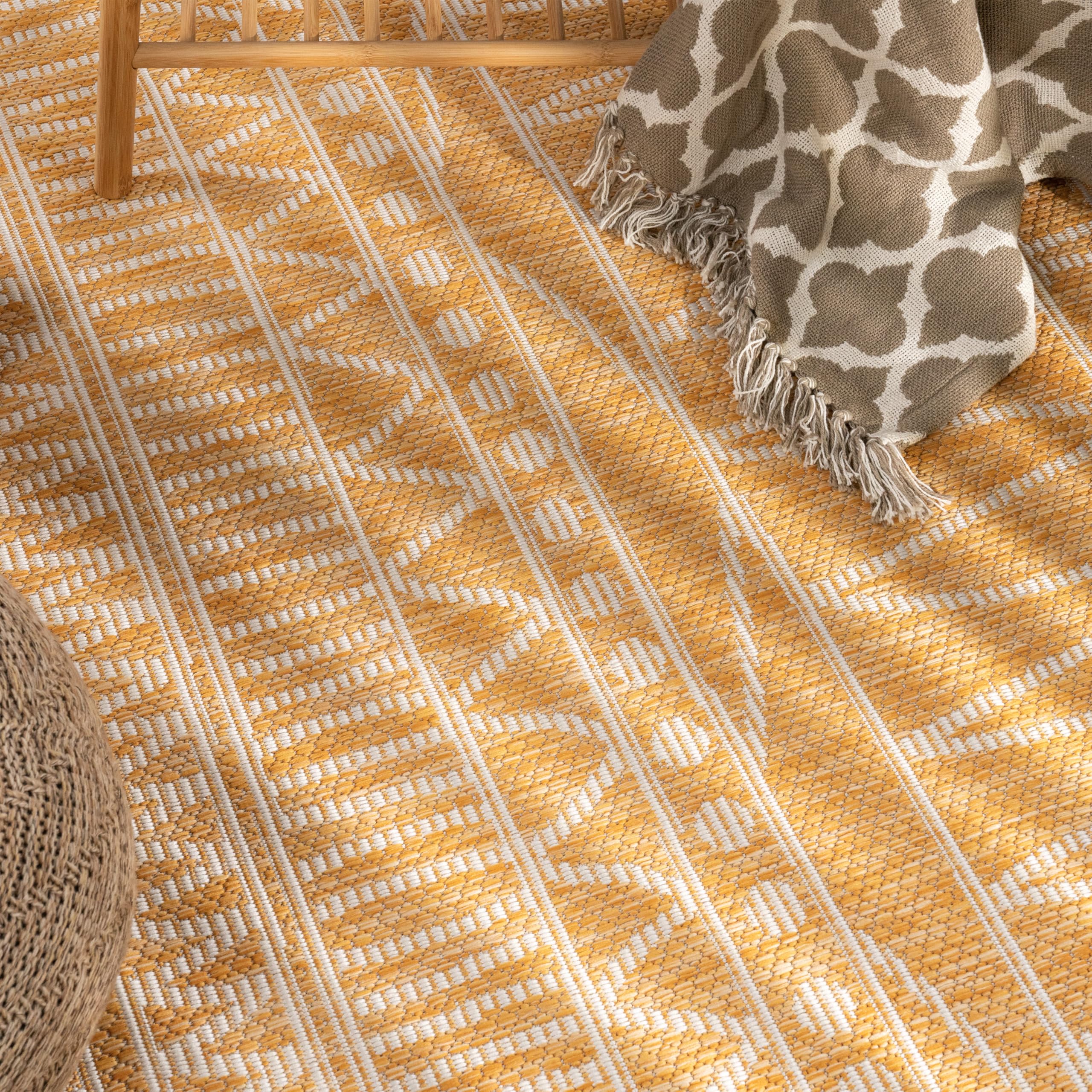 paco-home-sisalo-outdoor-teppich-sisaloptik-zickzack-gelb-60x100-cm image 3