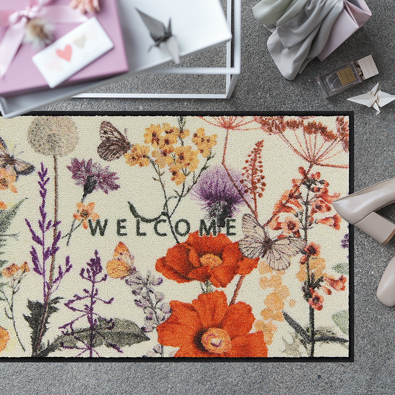 salonloewe-late-summer-eingangsmatte-50-x-75-cm-fu-matte-mit-blumen-und-schmette image 2