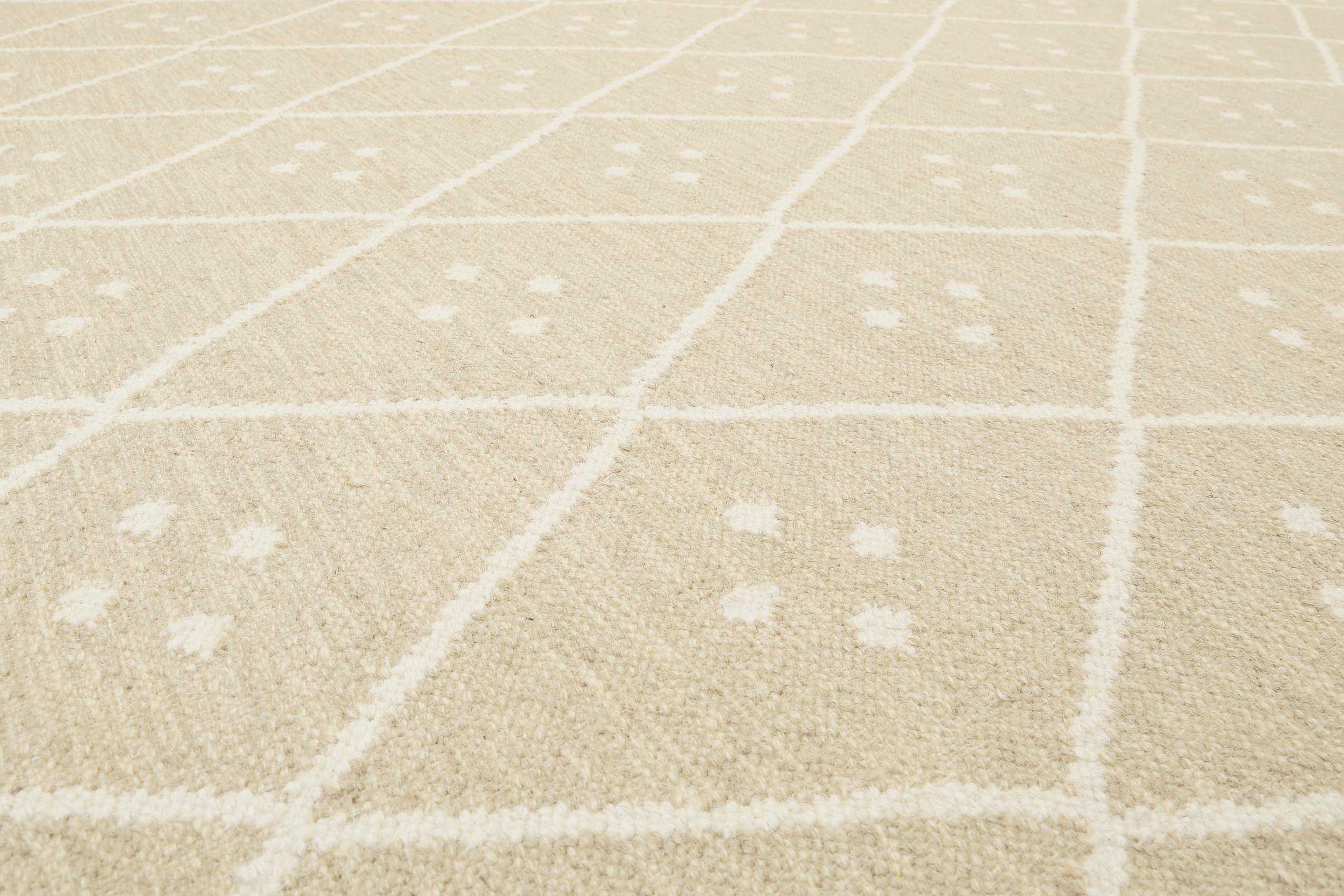 green-looop-kelim-teppich-vermont-beige-creme-meliert-kurzflor-wolle image 6