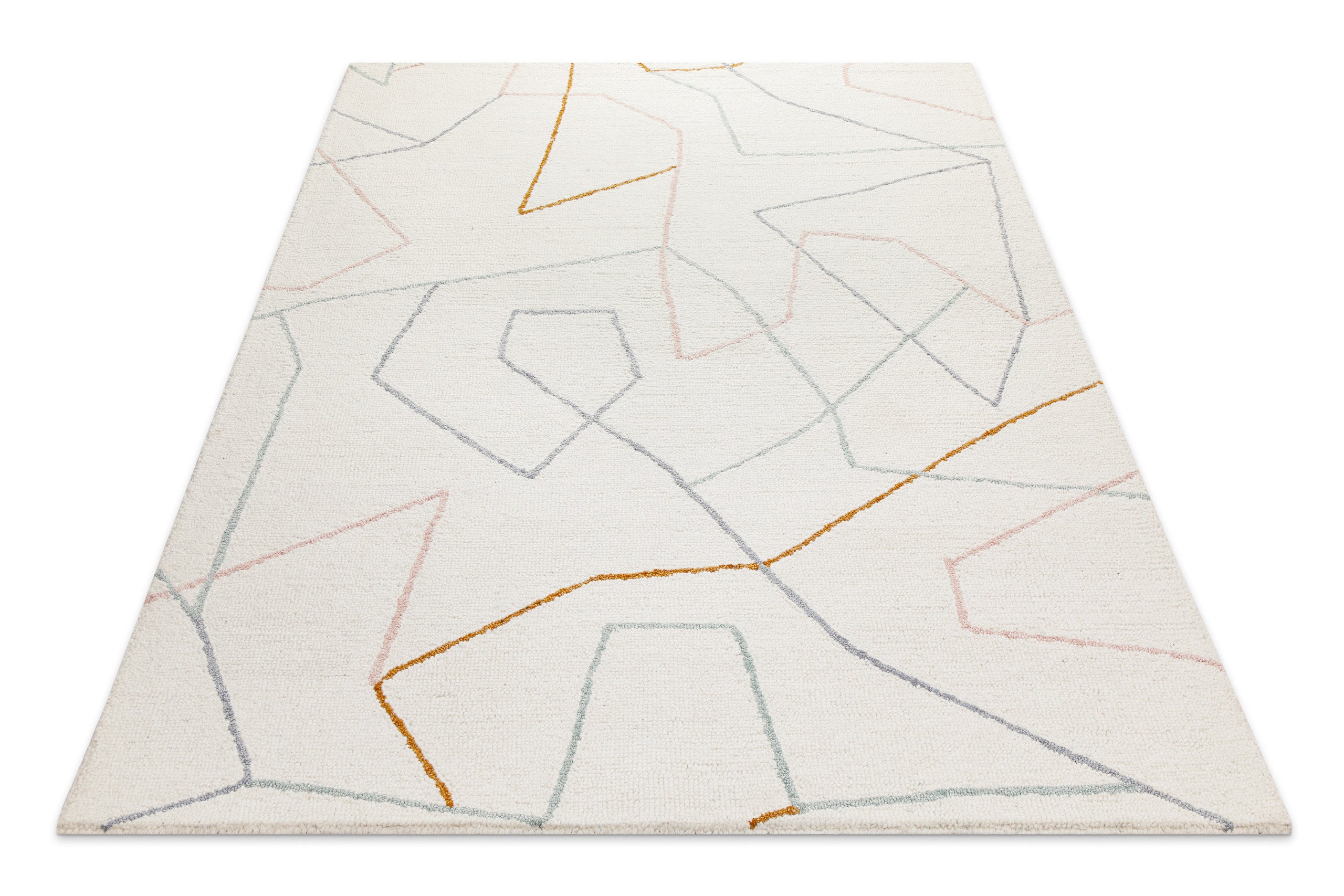 weconhome-nox-kurzflorteppich-creme-wei-schurwolle-rund image 5