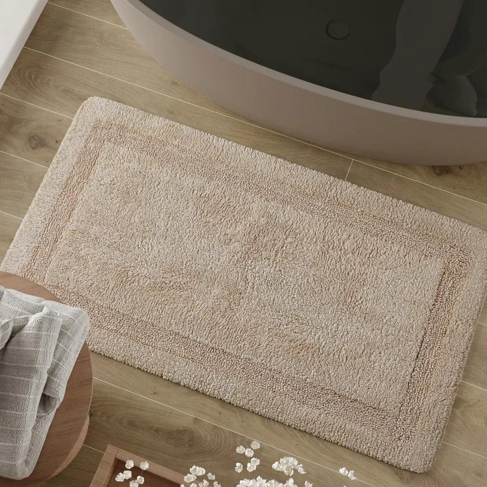 weconhome-basics-badteppich-knut-beige-100-baumwolle-20-mm-flor-getuftet-rutschh image 1
