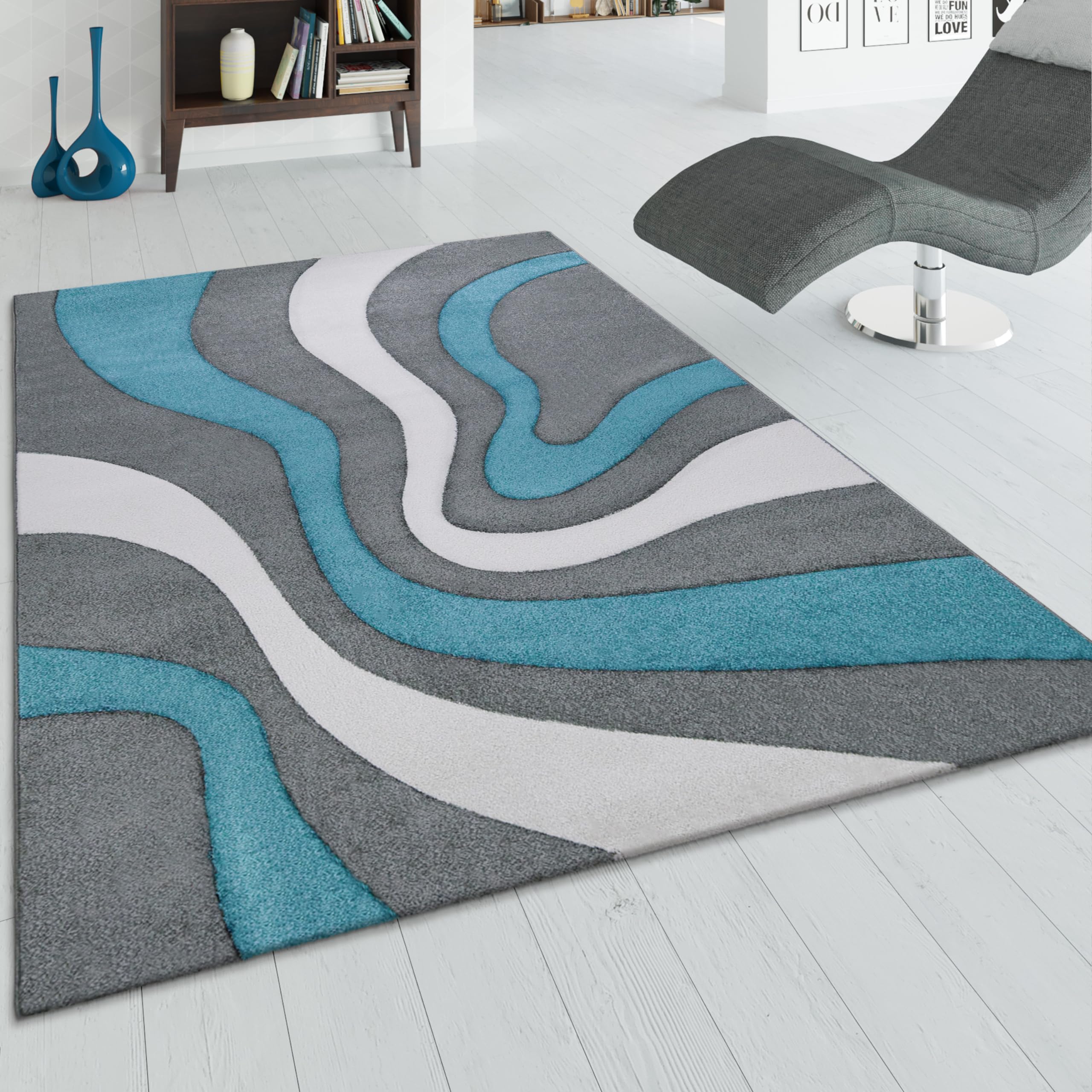 paco-home-designer-teppich-wellen-t-rkis-80x150-cm image 1