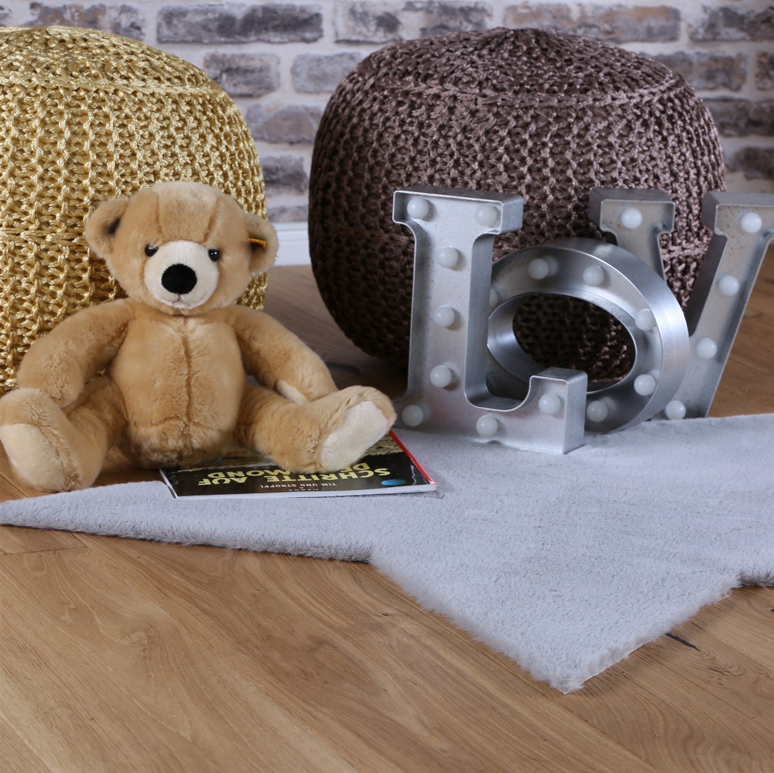 kayoom-lille-868-kinderteppich-in-silber-86x86-cm-weicher-kurzflor-f-rs-kinderzi image 2