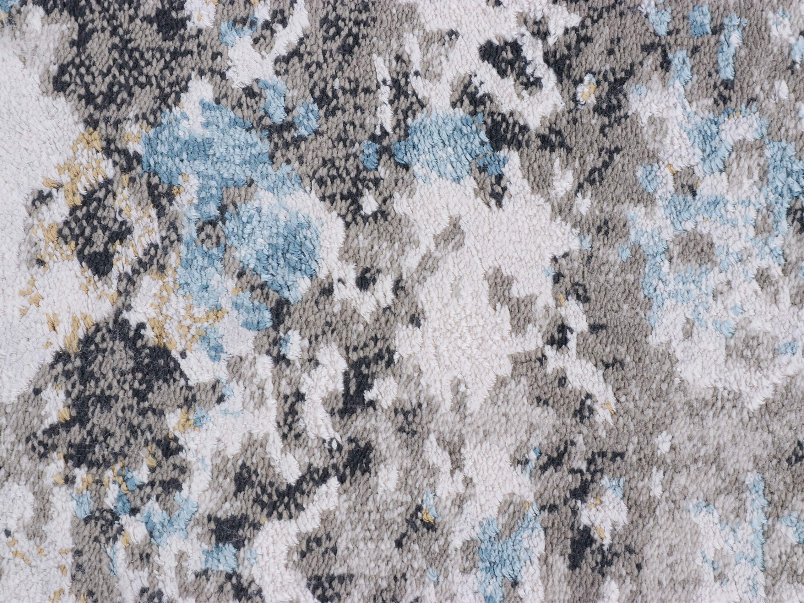 carpetfine-gusto-teppich-grau-160x230-cm-rechteckig-aus-viskose-polyester-mix-f- image 5