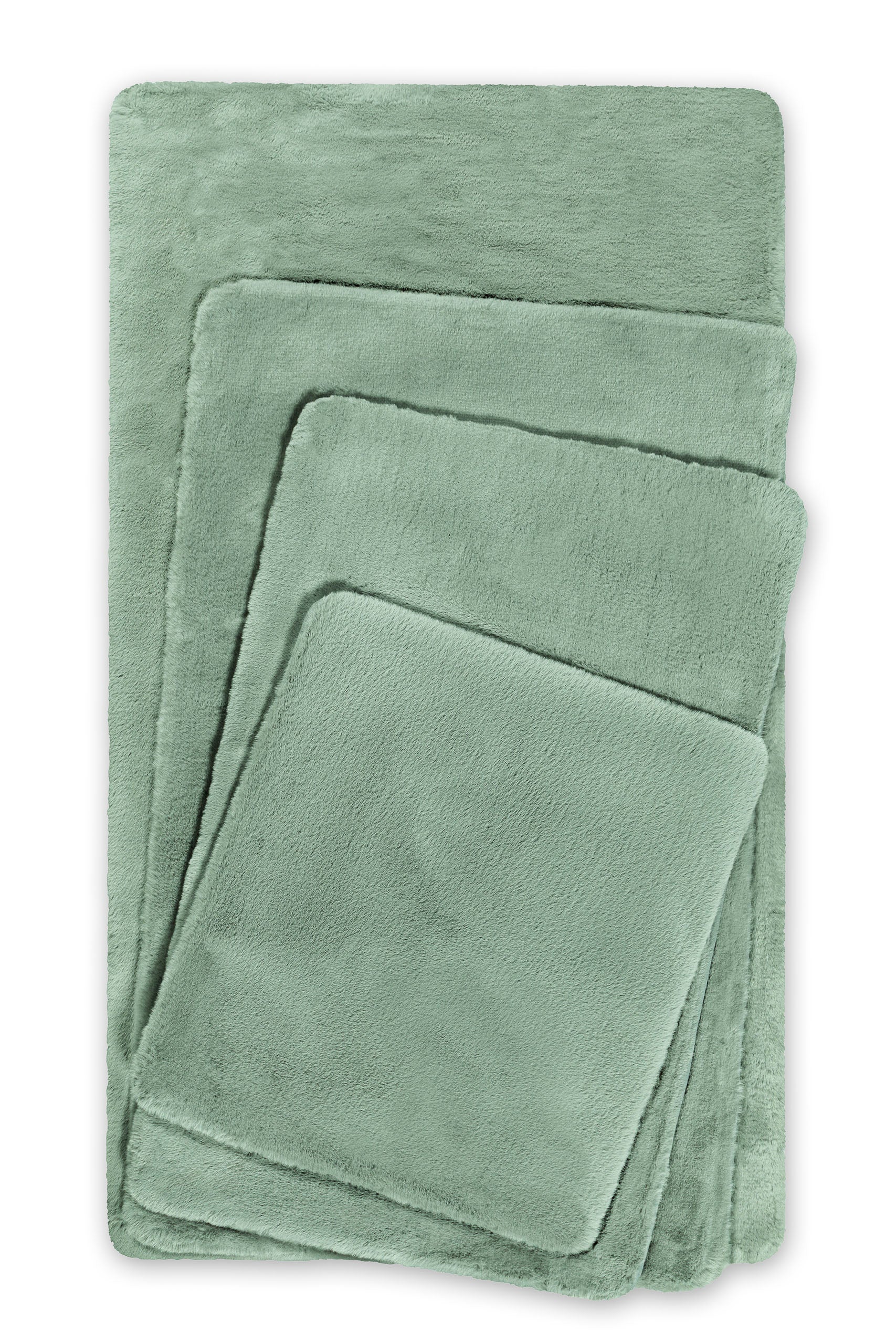 weconhome-basics-badteppich-emil-in-salbei-gr-n-flauschiger-hochflor-im-rabbitha image 3
