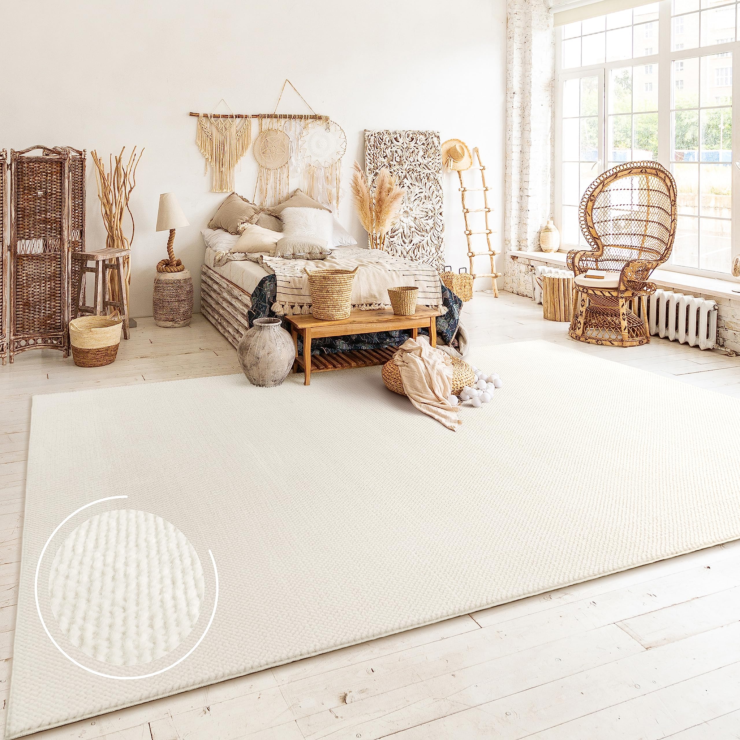 paco-home-coco-kurzflor-teppich-200x280-cm-anthrazit-skandi-boho image 8