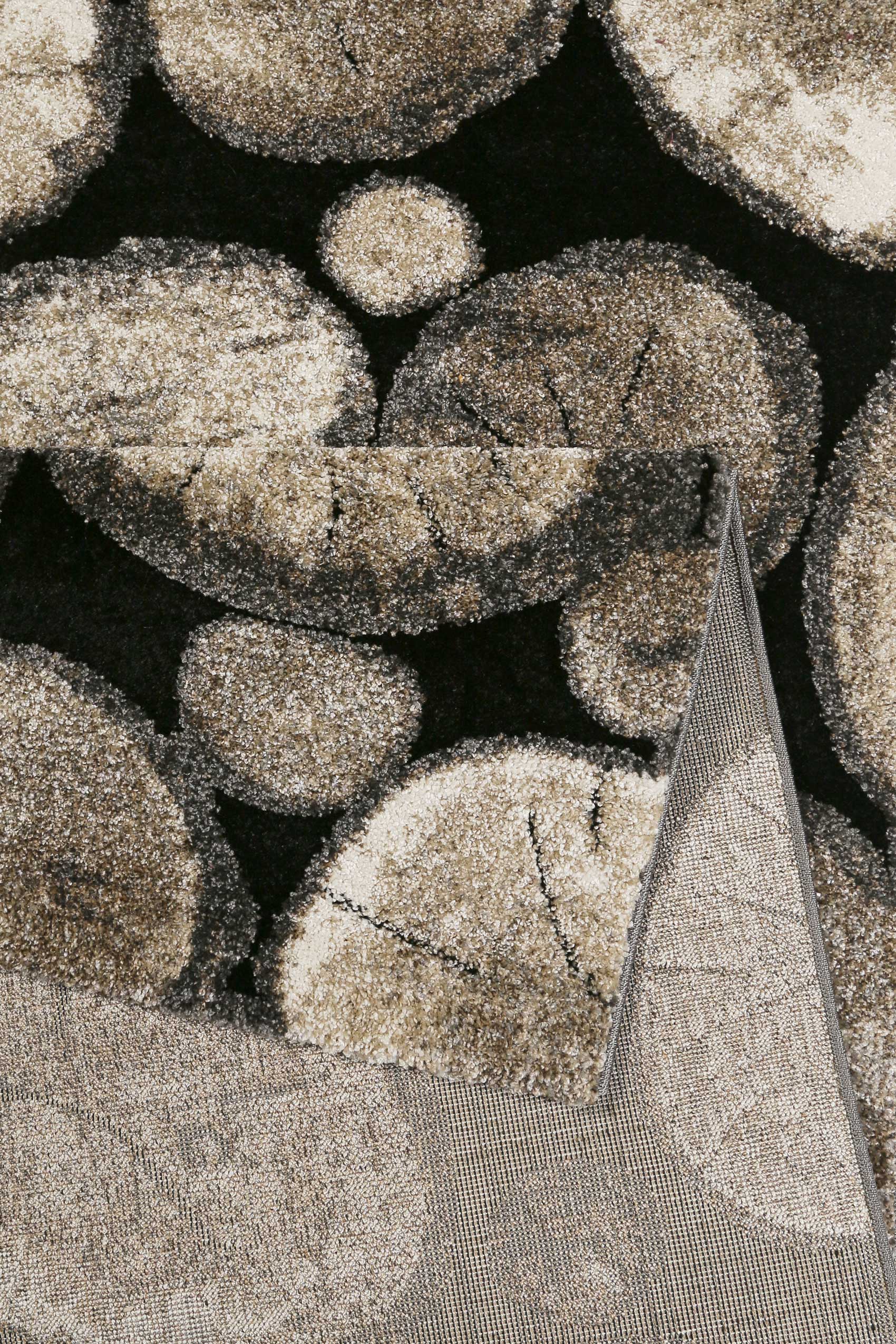 weconhome-kurzflor-webteppich-logs-holzbraun-schwarz-13-mm image 3