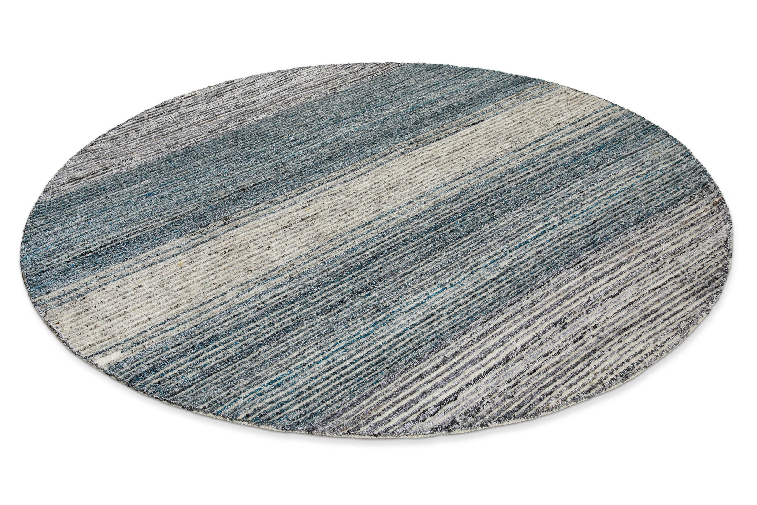 weconhome-hamptons-twentyfour-kurzflor-teppich-rund-grau-blau-meliert image 3