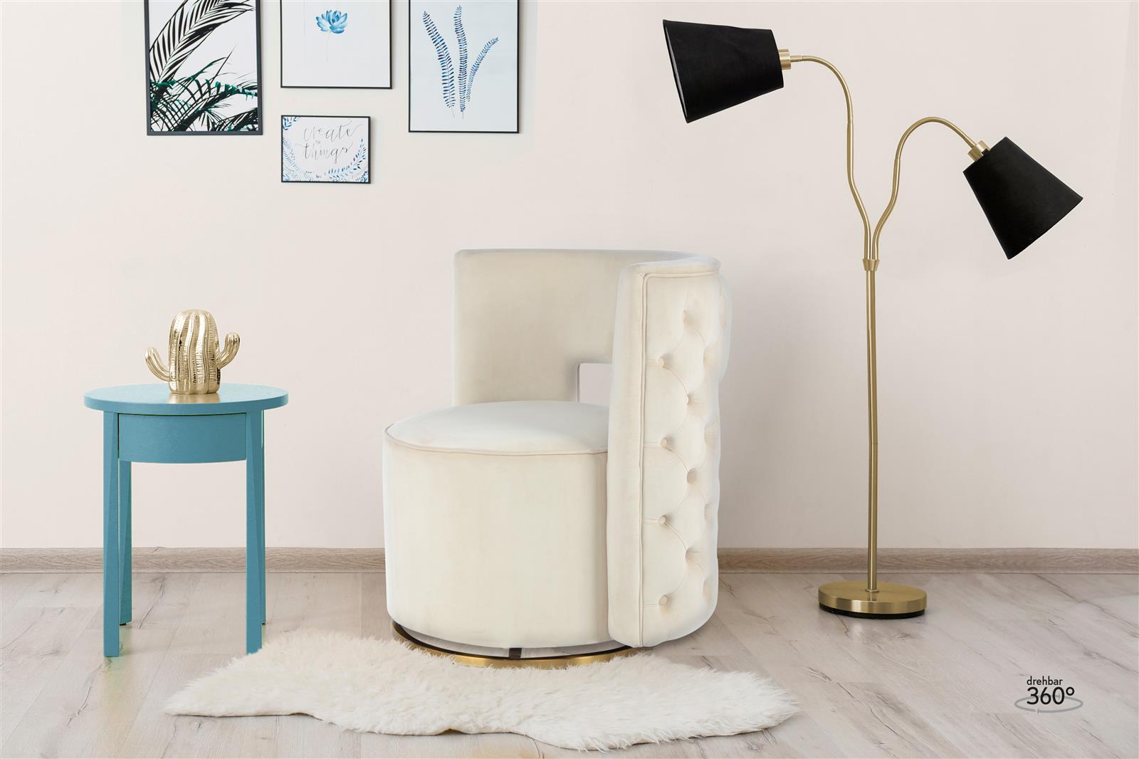 kayoom-sessel-drehsessel-beverly-125-runder-design-sessel-mit-dicker-r-ckenlehne image 2