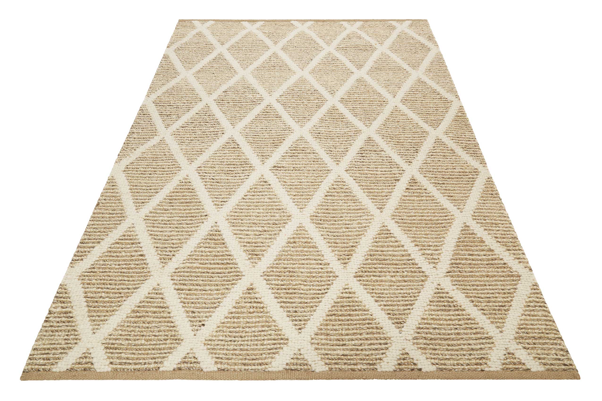 green-looop-novella-teppich-natur-jute-wolle-geometrisch-handgewebt image 2