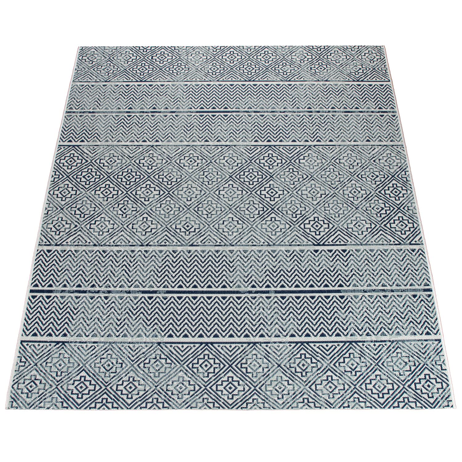 paco-home-outdoor-flachgewebe-teppich-80x150-cm-blau-sisal-optik-geometrisch image 6