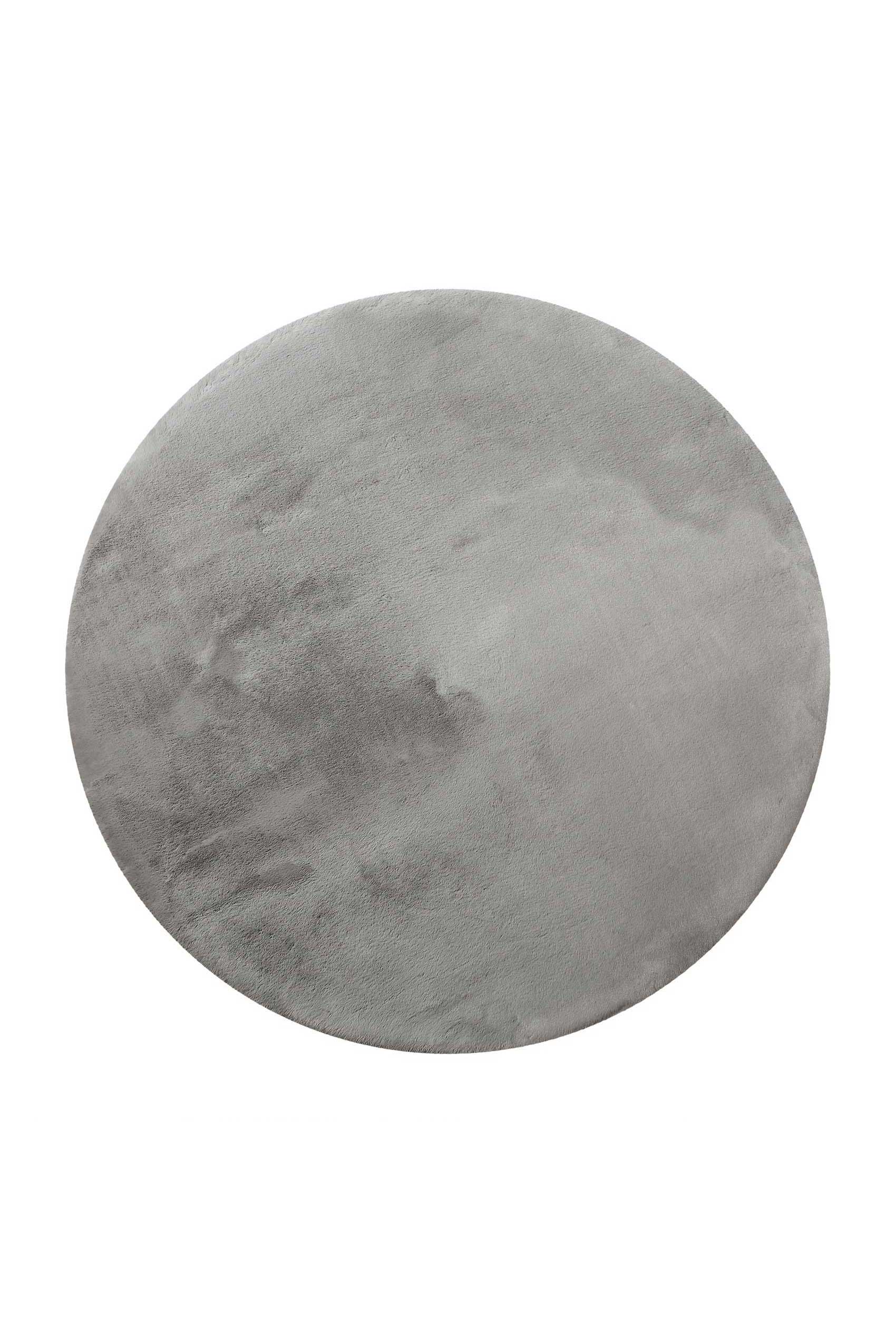 weconhome-homie-living-teppich-vita-rund-grau-kuschelig-flauschig image 1