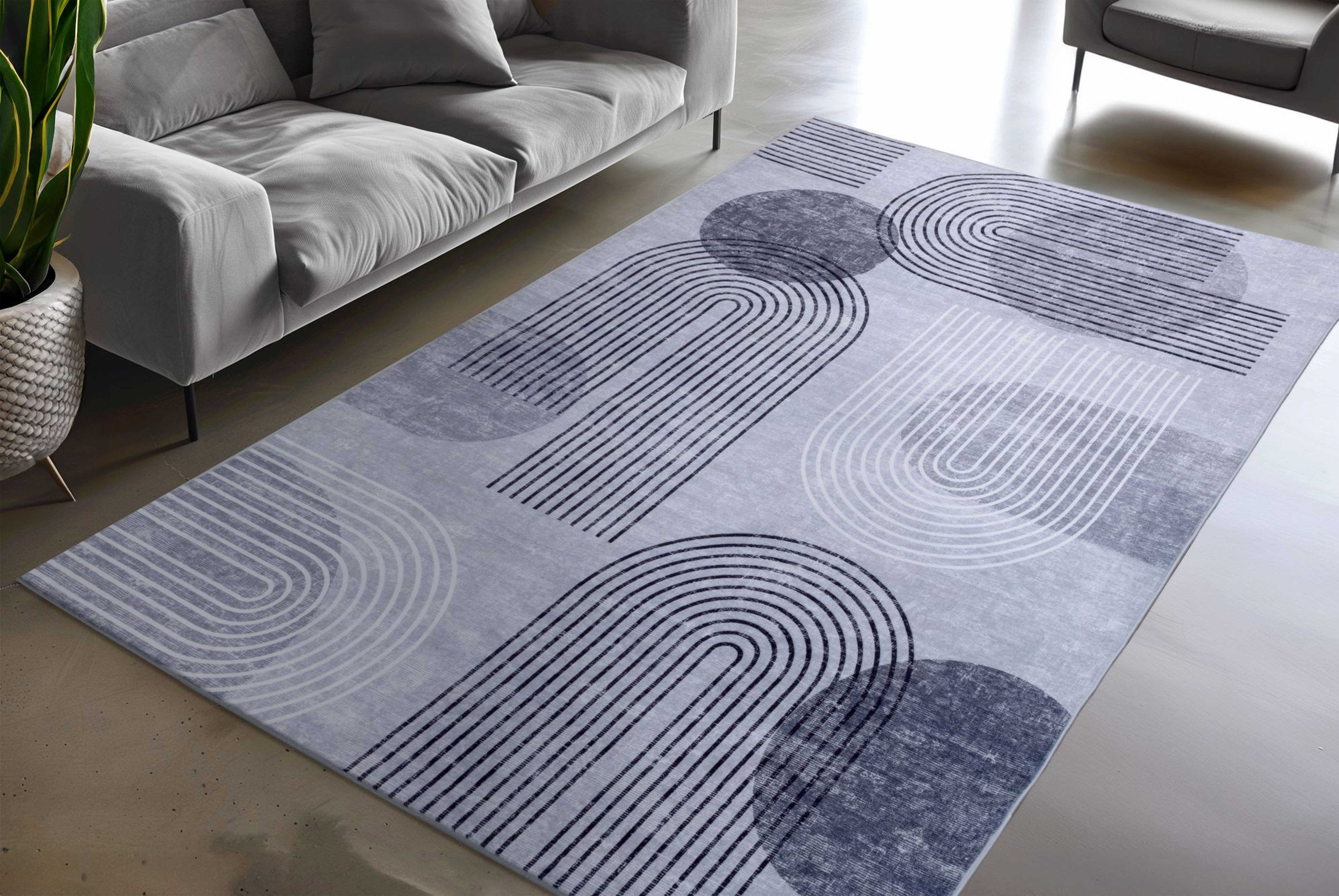 kayoom-visionary-126-grau-kurzflorteppich-6-mm-flor-900-g-m-polyester-casablanca image 5