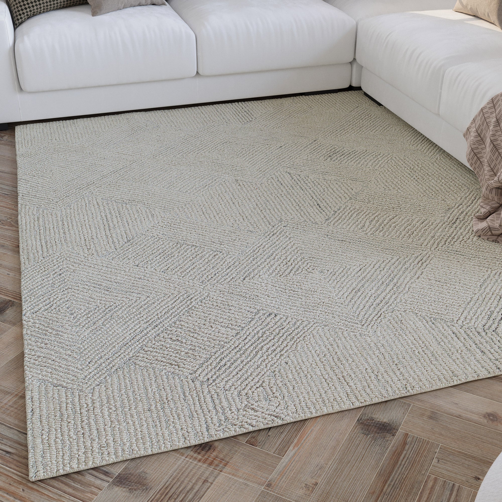 weconhome-kurzflor-teppich-hamptons-thirtythree-elfenbein-handgetuftet-wolle-mix image 2